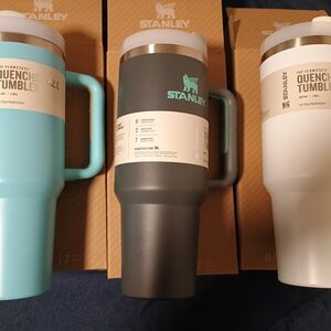 Stanley Quencher Tumbler Set - Aqua and Charcoal